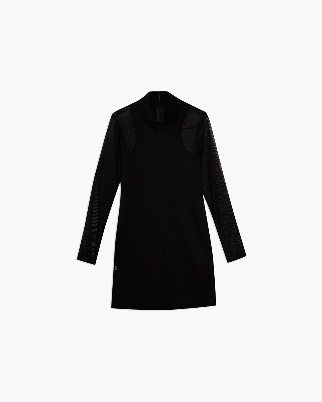 Mini dress con maniche in trasparenza
