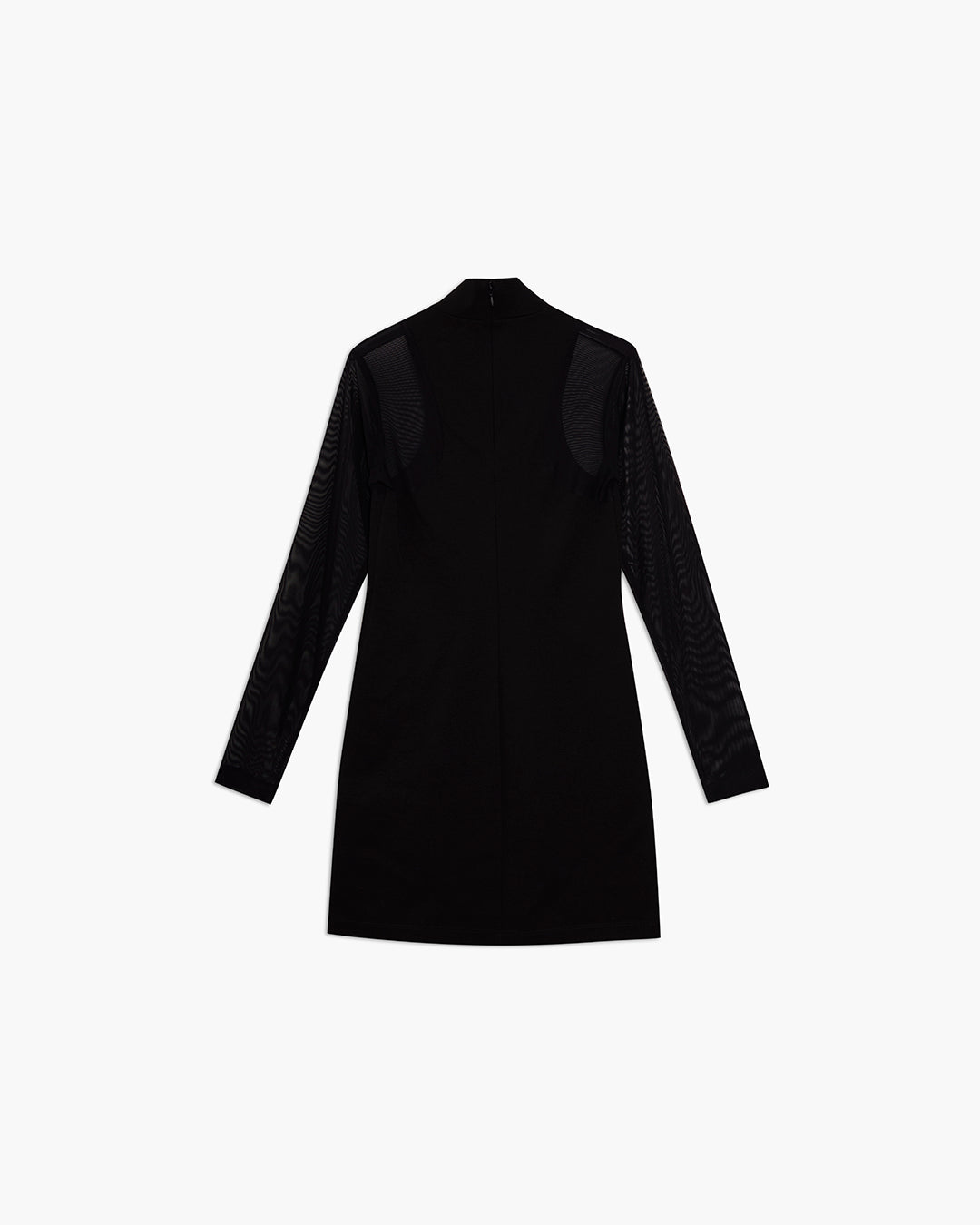 Mini dress con maniche in trasparenza