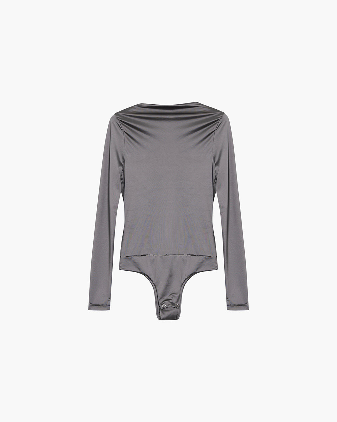 Body a maniche lunghe effetto satin