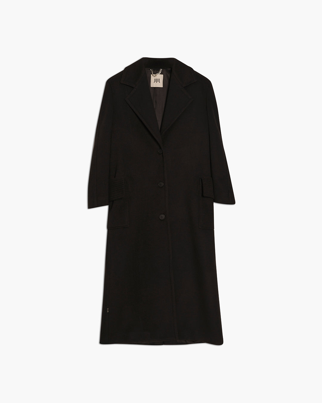 Cappotto lungo tinta unita