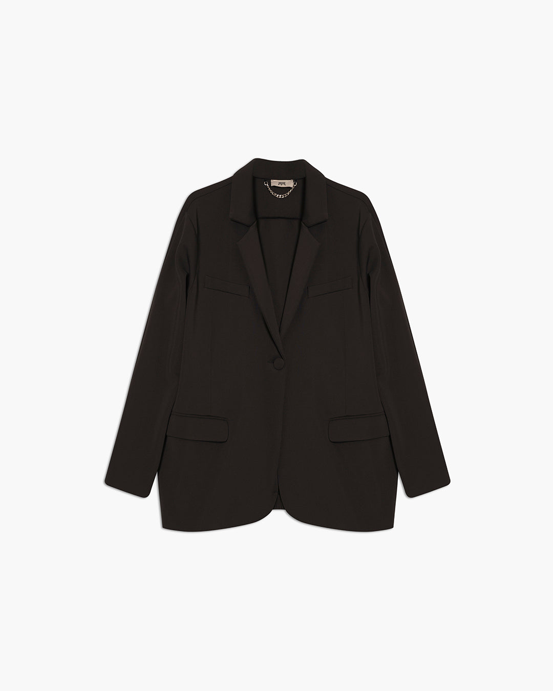 Blazer monopetto in tinta unita