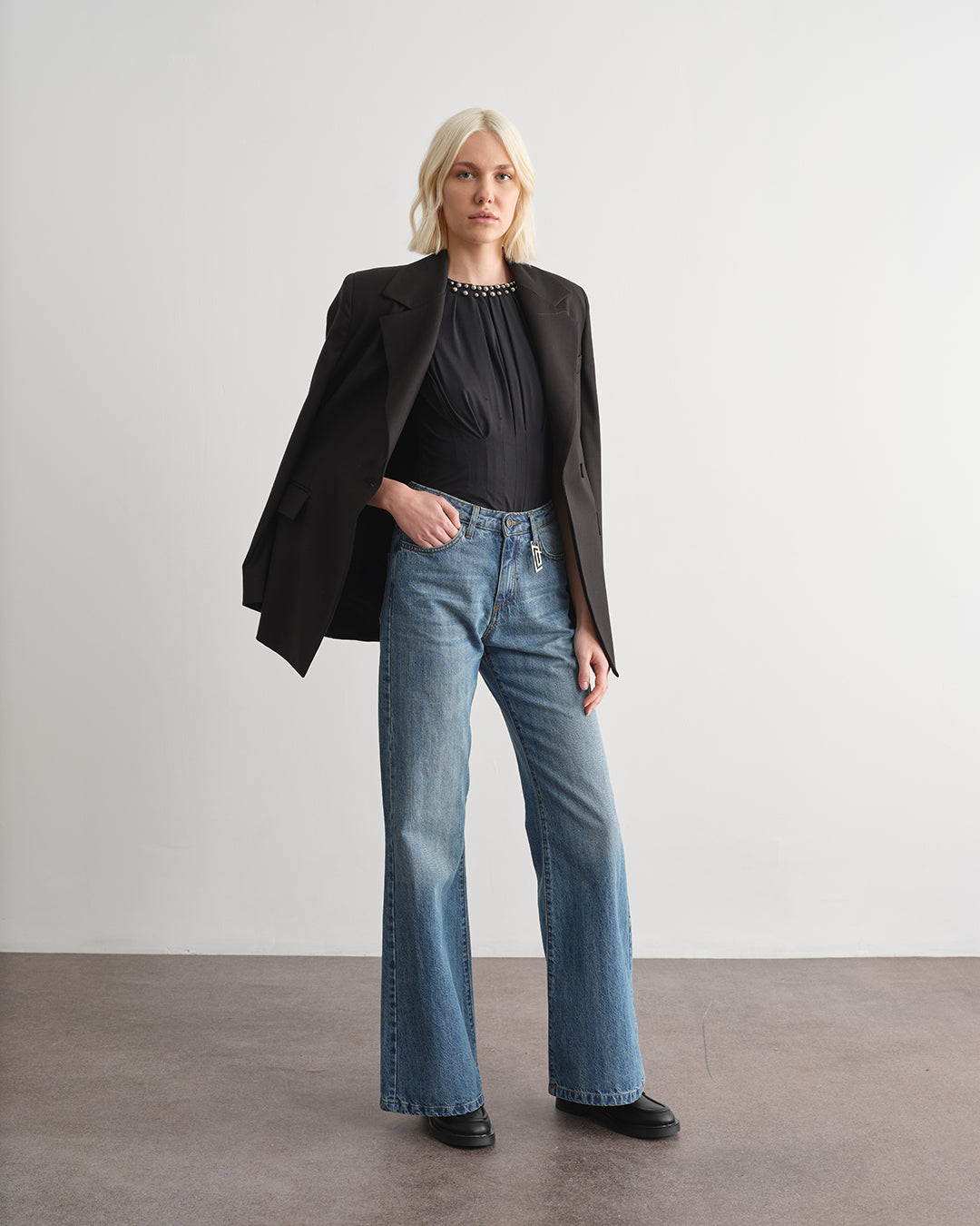 Pantalone in denim cinque tasche