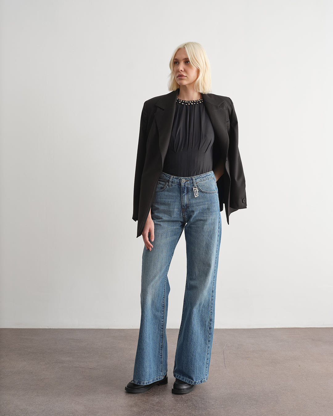 Pantalone in denim cinque tasche