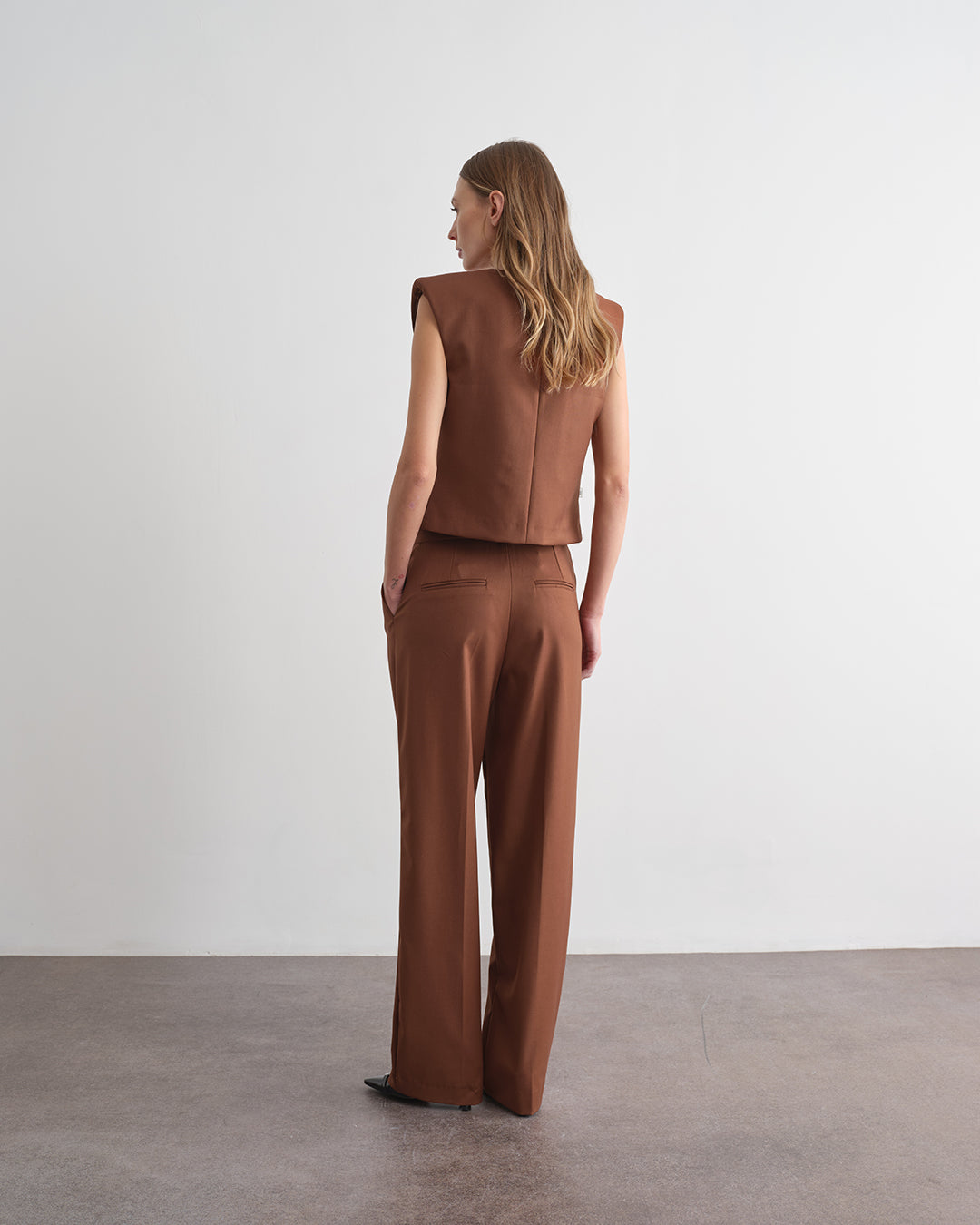 Pantalone in tessuto tinta unita