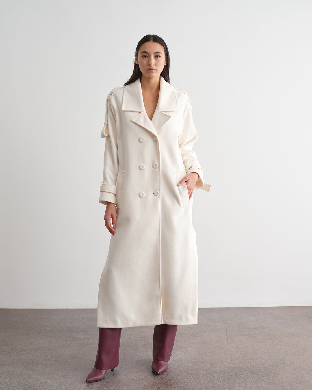 Cappotto lungo doppiopetto