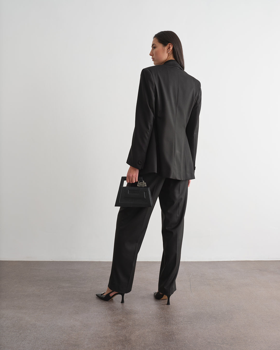 Giacca monopetto con revers classici