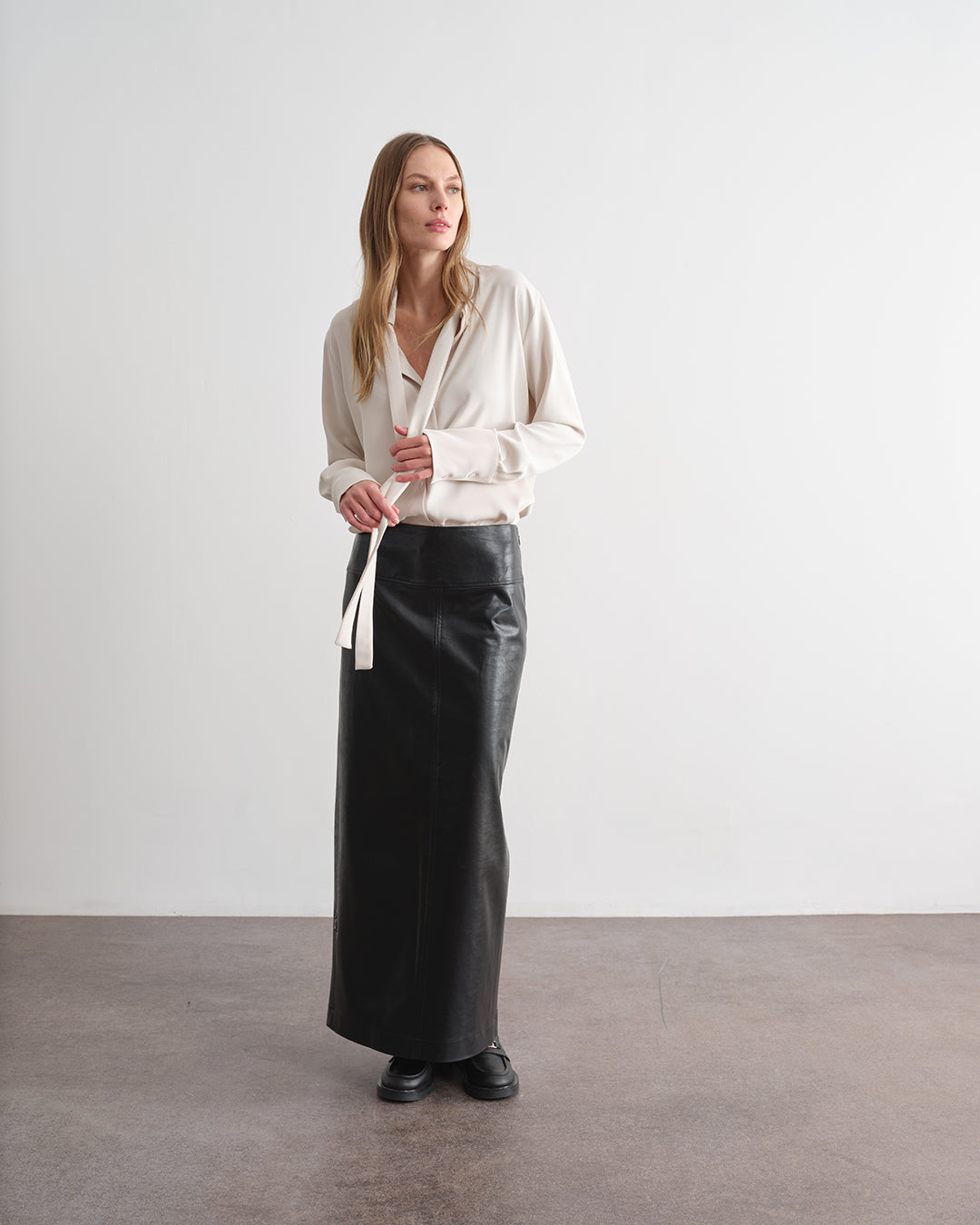 Camicia in twill fluido
